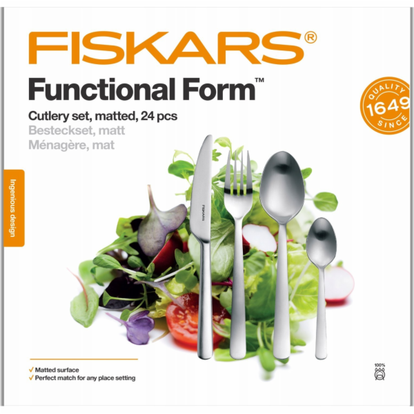 Fiskars Sada příborů FISKARS Functional Form 24 kusů MATT...