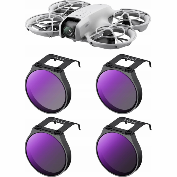 Sada filtrů Kf ND 4v1 ND8 ND16 ND32 ND64 Filtr pro DJI NE...