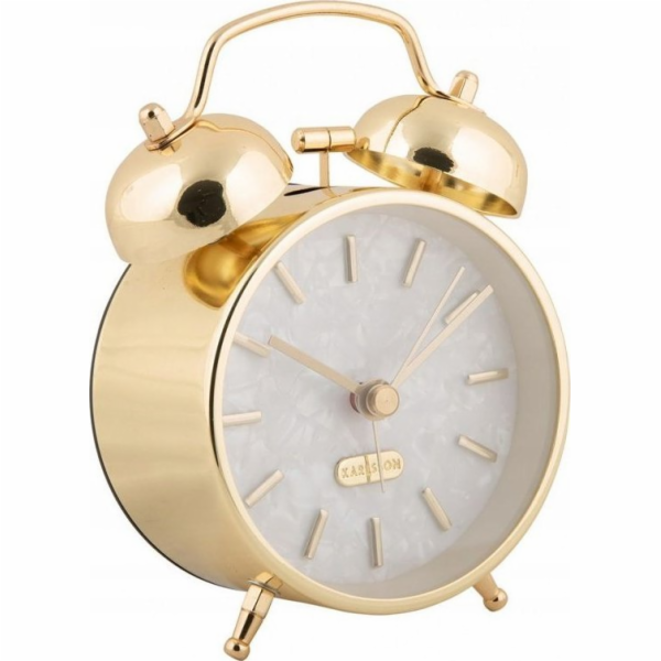 Karlsson Retro Budík PEARL GLOW, 8 cm