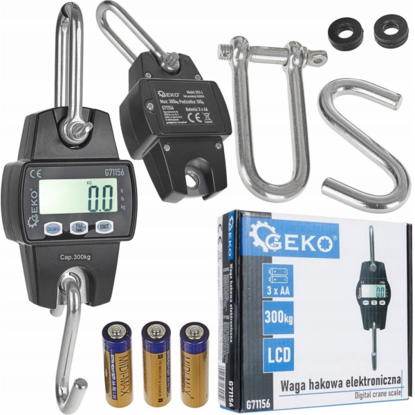 Geko Elektronická skladová háková váha 300 kg (20)