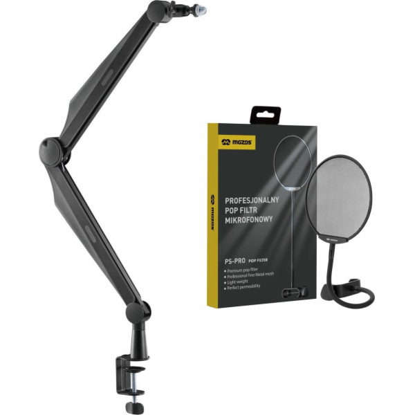 Mozos Mozos Stojací rameno na mikrofon černé 80 cm SB41 +...
