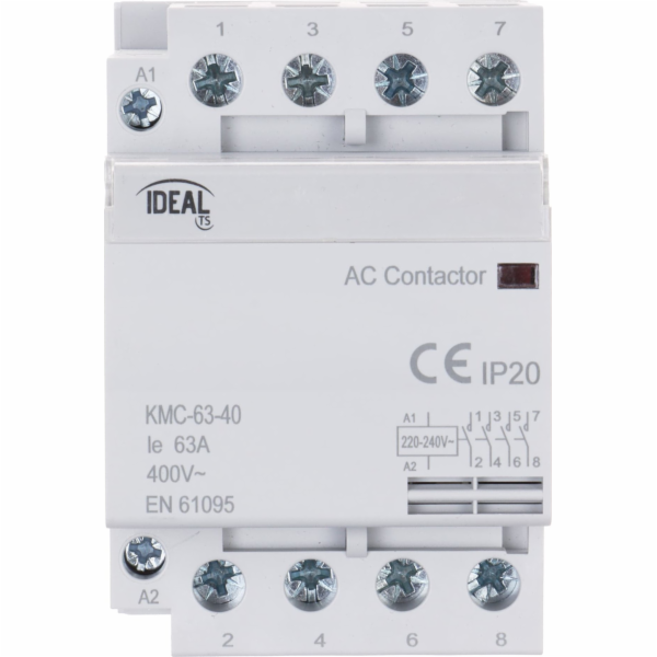 Ideální MODULÁRNÍ STYKAČ KMC-63-40 63A 400V AC IDEÁLNÍ
