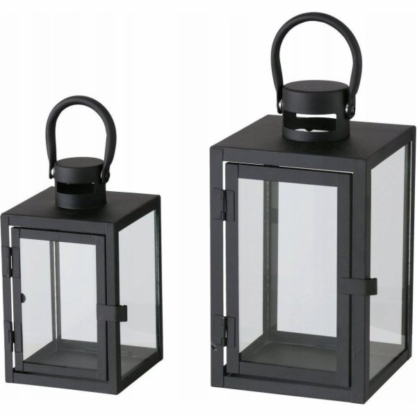 Boltze Kovová lucerna se skleněnou tabulí, dvě velikosti,...