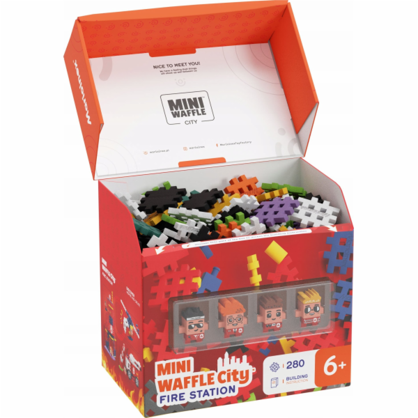 Marioinex Waffle mini bloky - Požární stanice 280 kusů