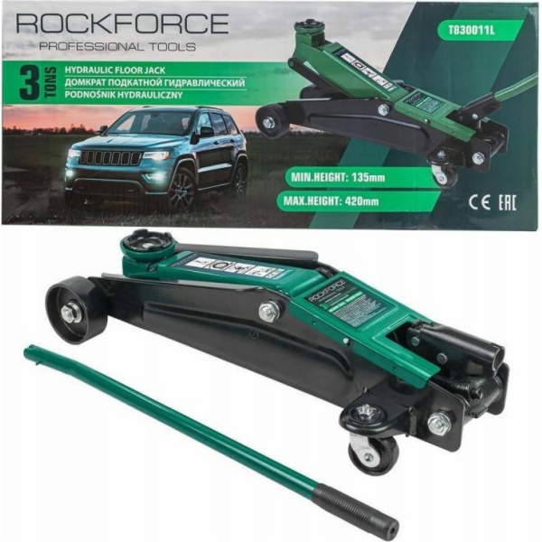 Dílenský zvedák Rockforce Hydraulic 3t (h min 135mm, h ma...