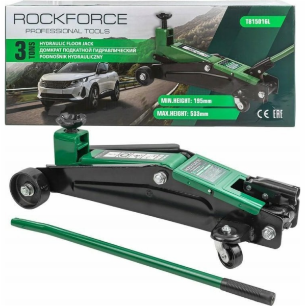 Dílenský zvedák Rockforce Hydraulic 3t (h min 195mm, h ma...