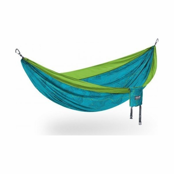 Eno DoubleNest Print - Giving Back, Topo CDT/ Chartreuse