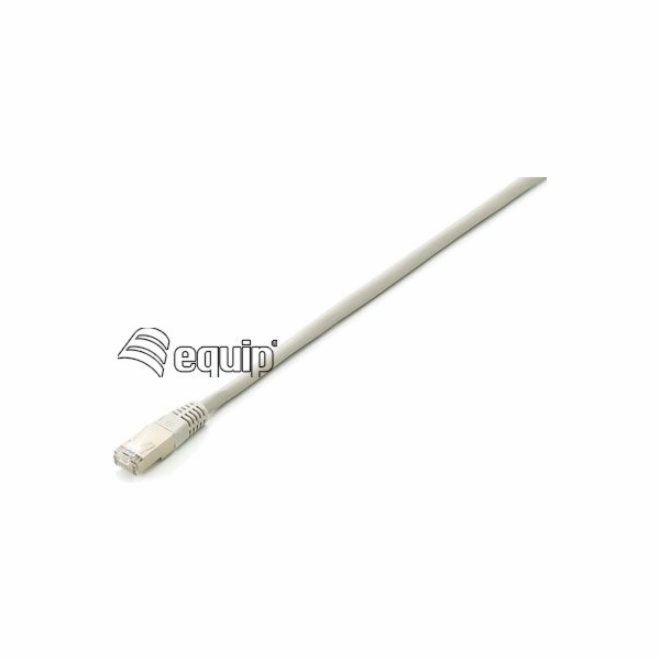 Equip Patchcord Cat6a, S/FTP, 10m, šedý (605606)