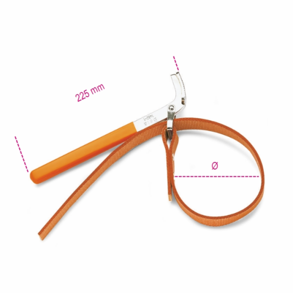 Beta Tools Klíč na řemínek olejového filtru 240 mm (01490...