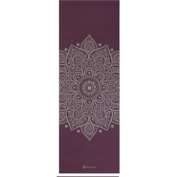 Gaiam GAIAM PŮLNOČNÍ ŠVESTKA SLUNEČNÍ KVĚTINOVÁ JÓGA PODL...
