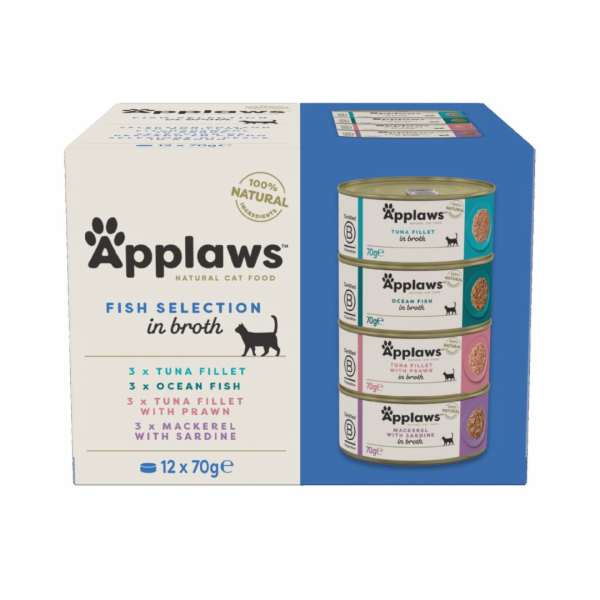 APPLAWS Fish selection multipack in broth - mokré krmivo ...