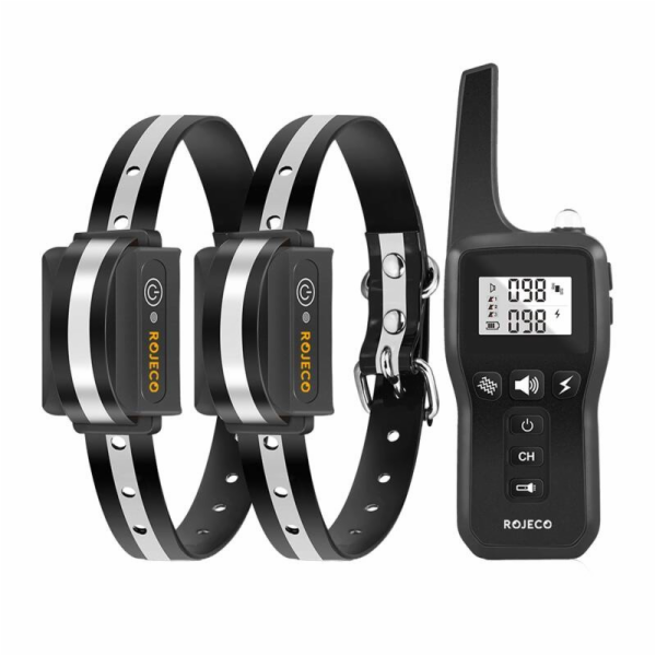 Rojeco PD529 1000m výcvikový obojek pro psy se 2 obojky (...