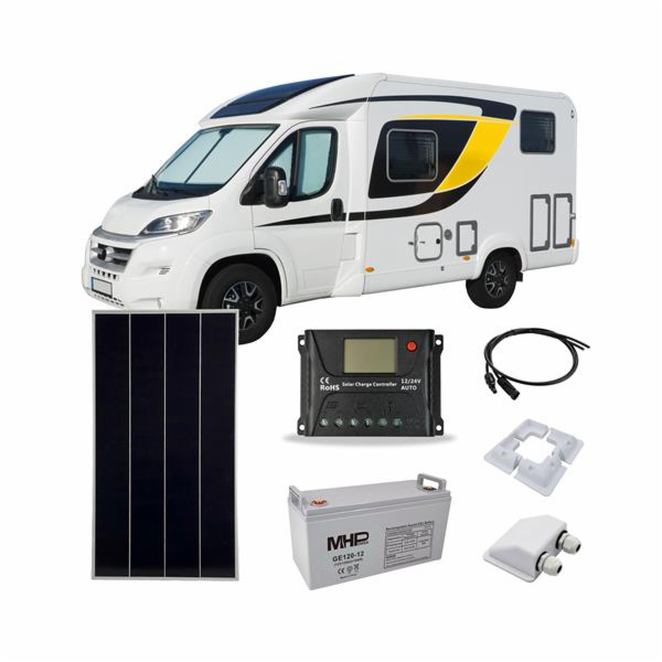 Solární set Karavan 180 PWM 120Ah baterie