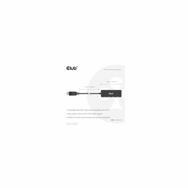 Club3D hub MST (Multi Stream Transport) DisplayPort 1.4 n...