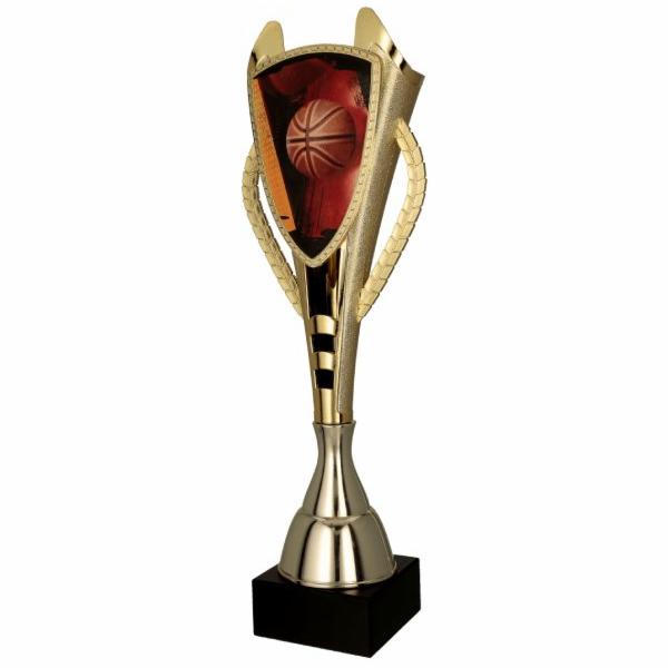 Zlatý plastový pohár Victoria Sport - BASKETBAL