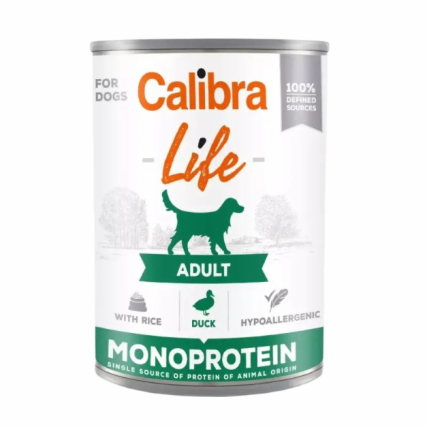 CALIBRA Life Adult Duck with rice - vlhké krmivo pro psy ...
