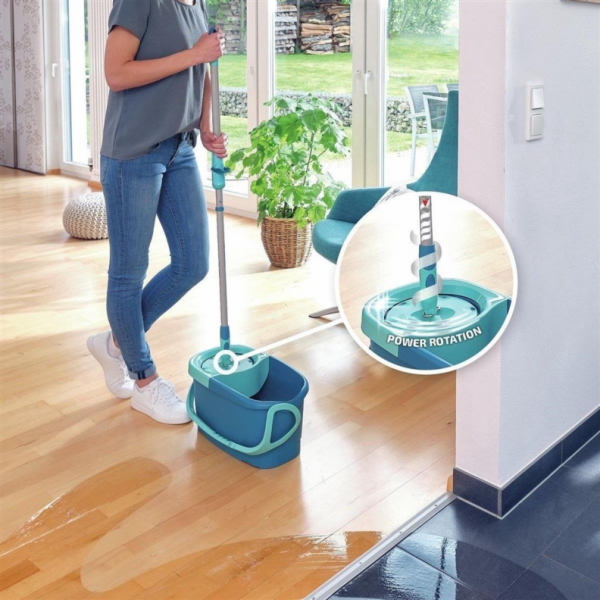 Sada na čištění podlah Leifheit Rotation Disc Mop Ergo, 6 l