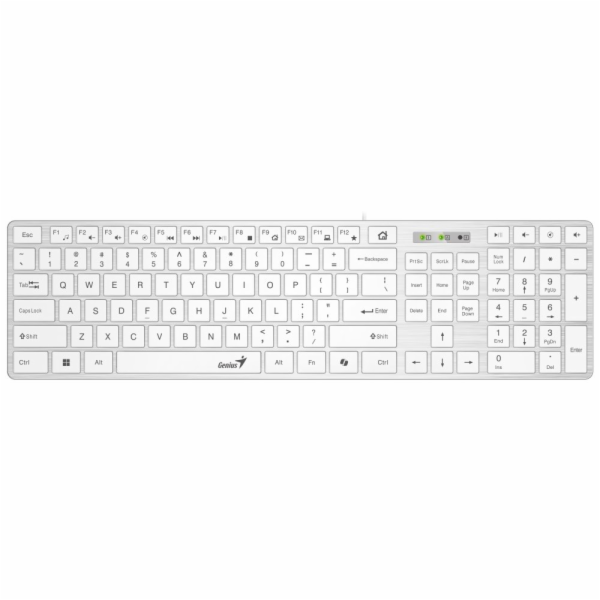 GENIUS Slimstar 126/ Drátová/ Copilot/ USB/ bílá/ CZ+SK l...