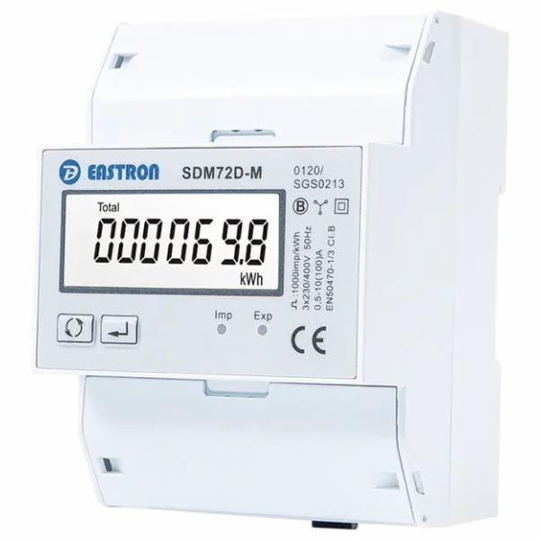 Eastron SDM72D-MID, multifunkční elektroměr, třífázový, 100A