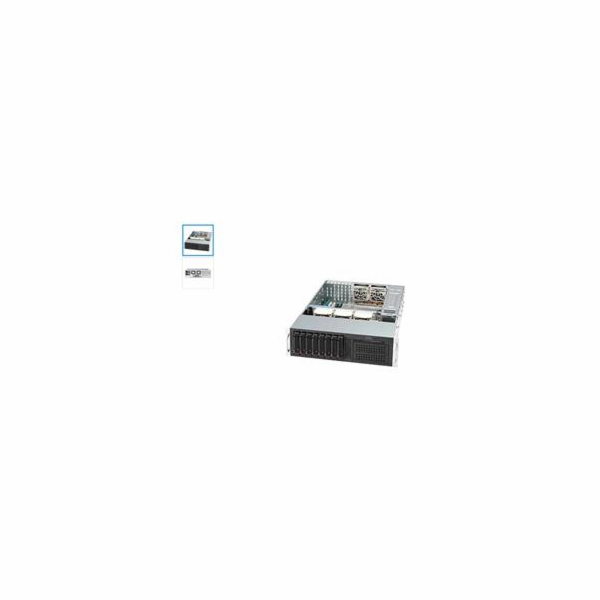 SUPERMICRO 3U chassis 8x 3,5" HS SAS/SATA, 2x 5,25", slim...