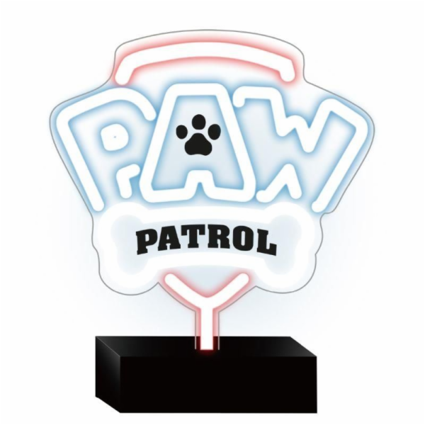 Dekorativní LED neon na stojanu Tlapková patrola - Logo