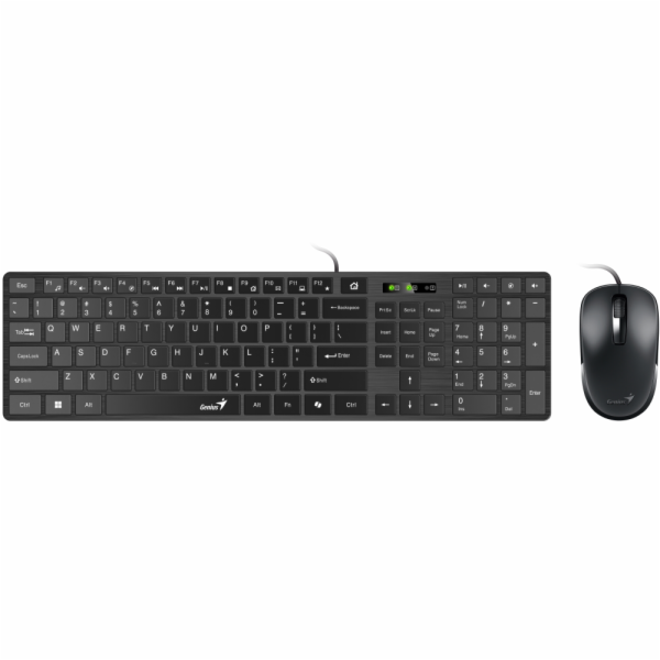 GENIUS Slimstar C126/ Drátový set/ Copilot/ USB/ černá/ C...