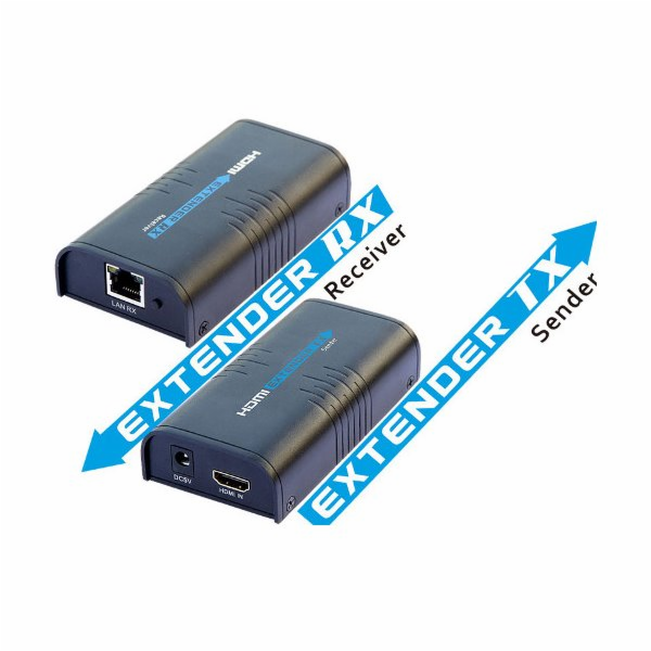 XtendLan HDMI přenos po LAN, vysílač a přijímač, UDP/Mult...