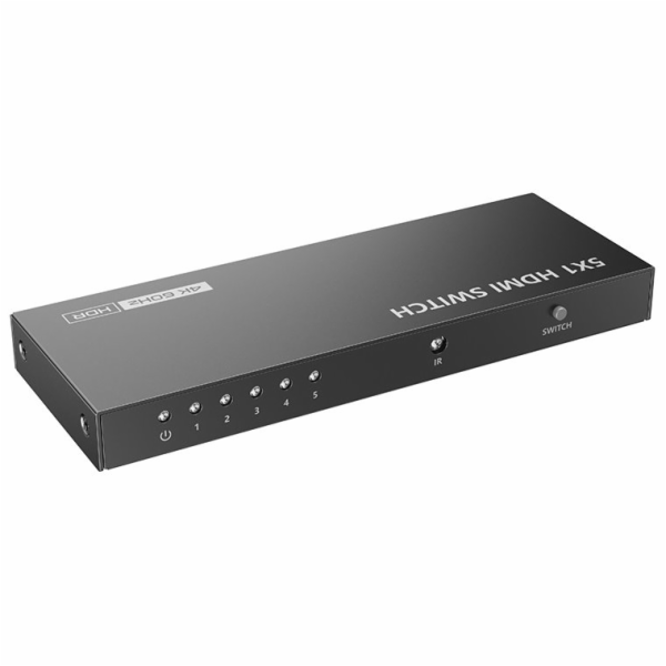 XtendLan HDMI prepínac, 5 vstupy / 1 výstup, do 4k@60Hz (...