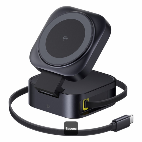 Bezdrátová nabíječka 2v1 Baseus PicoGo Series Qi2 67W kom...
