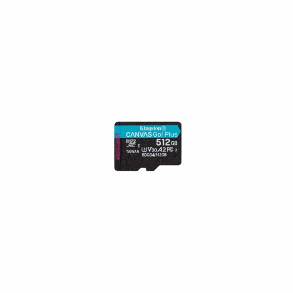 Kingston MicroSDXC karta 512GB Canvas Go! Plus, R:200/W:1...