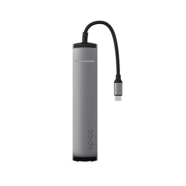 Epico 6v1 Slim Hub 8K s USB-C konektorem - šedá