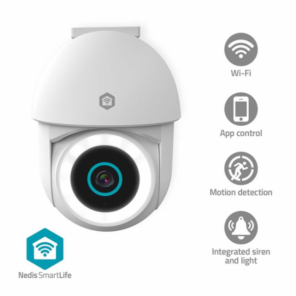 Nedis WIFICO22CWT - SmartLife Venkovní Kamera | Wi-Fi | F...