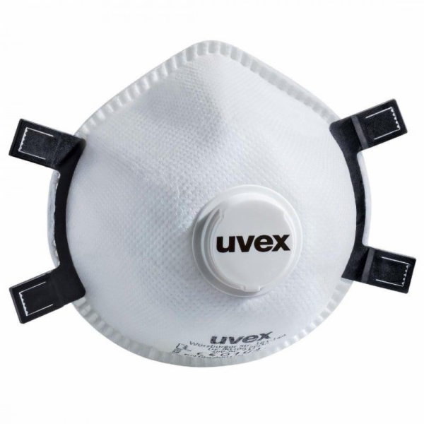 UVEX Respirátor, s ventilkem Uvex, bílý, Universal