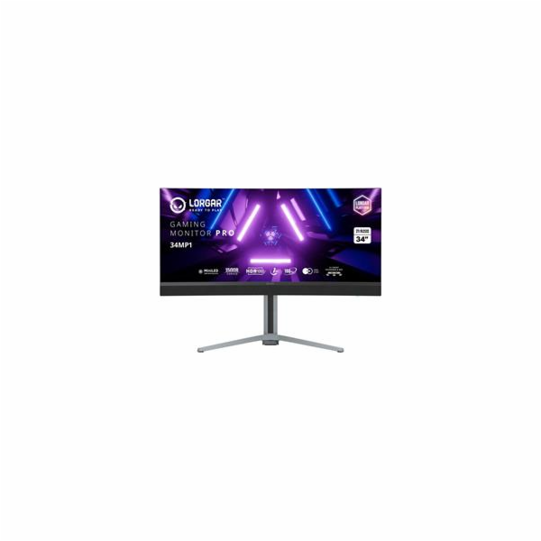LORGAR 34 herní monitor zahnutý, miniLED