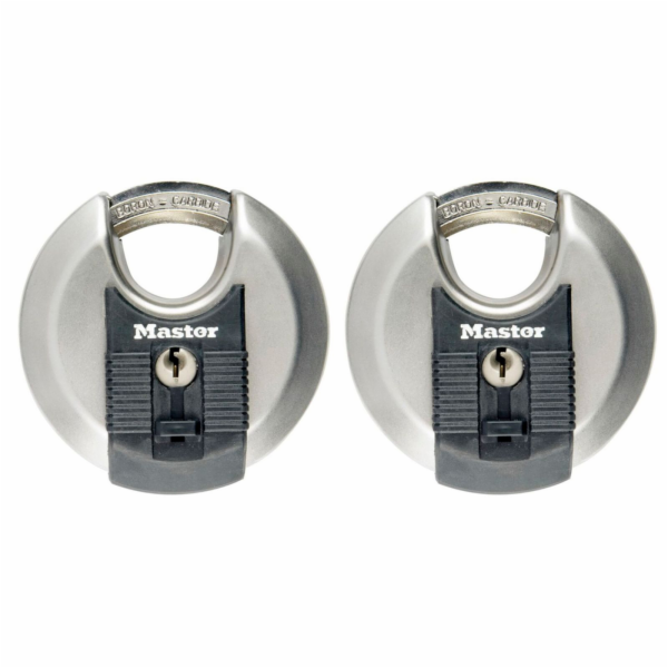 Master Lock Vorhängeschloss 2-Disk aus Edelstahl (70mm) M40E
