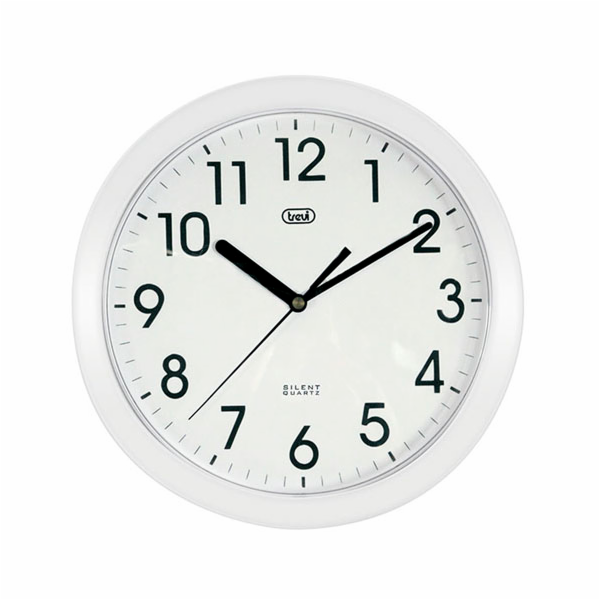 Hodiny Trevi, OM 3301/White, nástěnné, průměr 25 cm, sile...