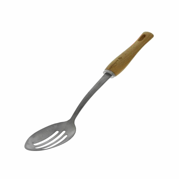 Lžíce s otvory de Buyer, 2701.00, B BOIS, nerez a bukové ...