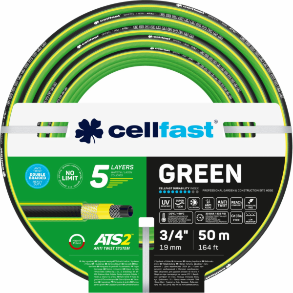 Cellfast zahradní hadice zelená 3/4 50m (15-121)