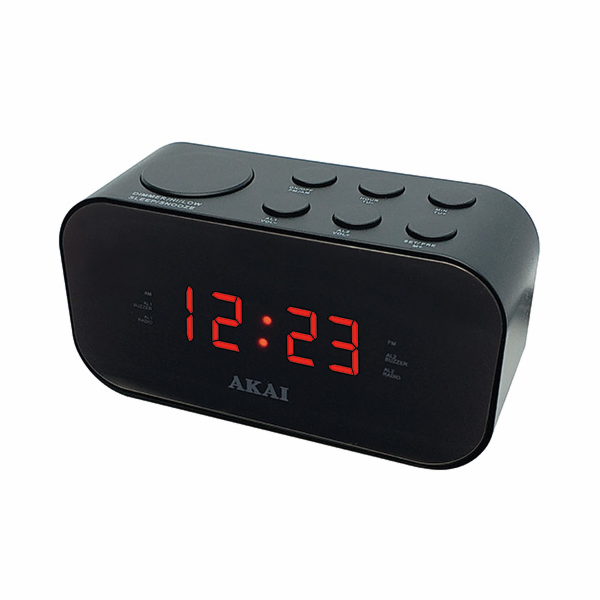 Radiobudík AKAI, ACR-3088, 0,6" LED displej, budík, AM/FM