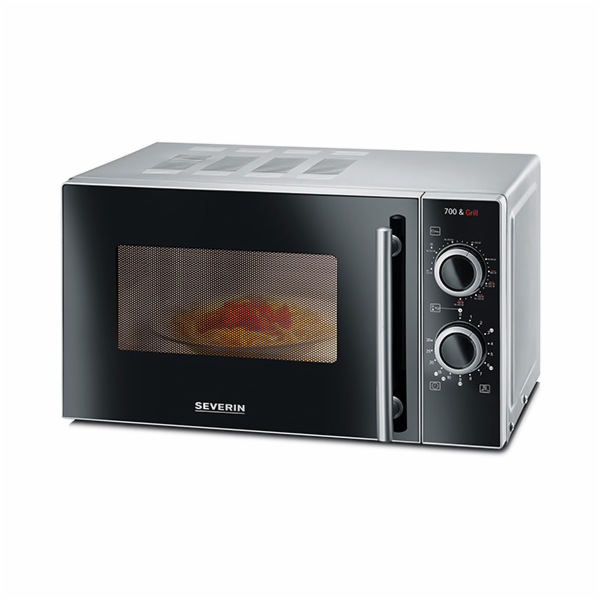 Severin MW 7771 black/silver 2 in 1 with Grill Function
