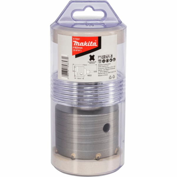 BETONOVÁ KORUNKA S VRTÁKEM D-74027. 82 mm