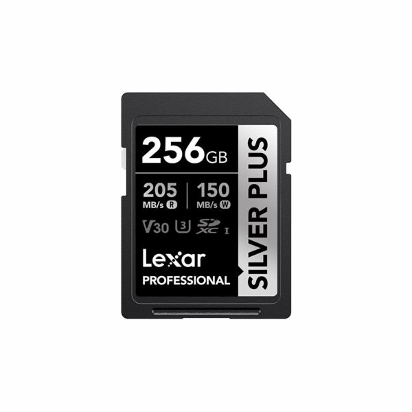Karta Lexar Professional Silver Plus SDXC 256 GB Class 10...