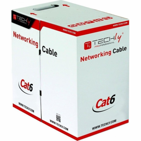 Techly ITP-C6F-FL síťový kabel Šedá 305 m Cat6 F/UTP (FTP)