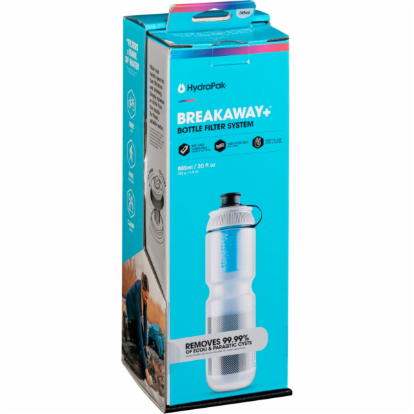 HydraPak Breakaway+ water bottle with filter 880ml