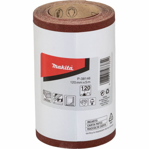 Makita Sanding Roll     120mmx5m K120