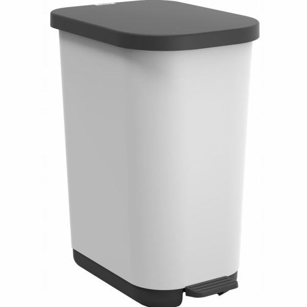 ROTHO Ribo White - odpadkový koš s pedálem – 35l