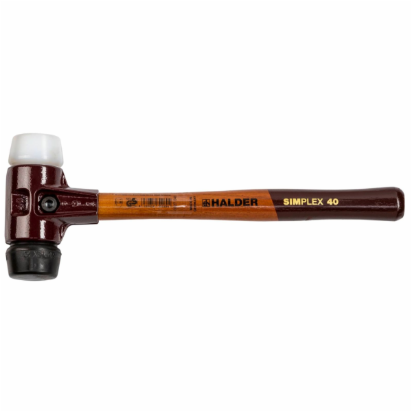 Halder SIMPLEX soft-face mallet 40 comp. rubber/plast. TE...