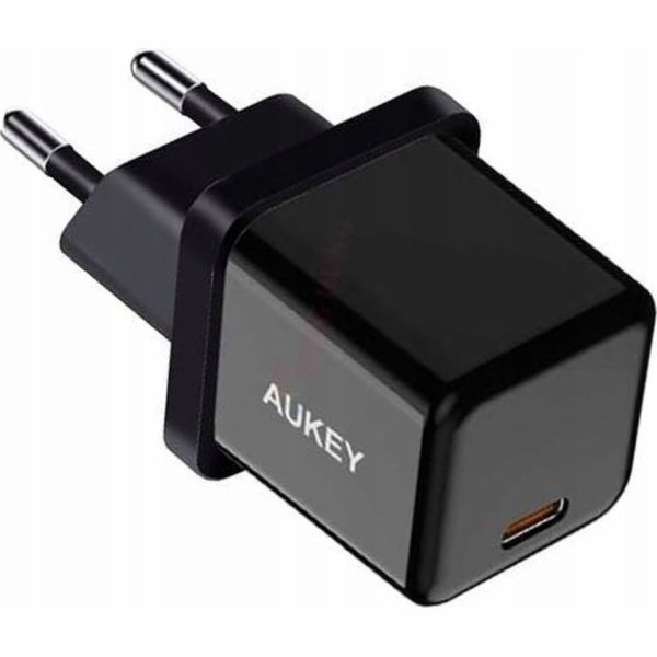 AUKEY SÍŤOVÁ NABÍJEČKA PD 20W, MINI, ČERNÁ