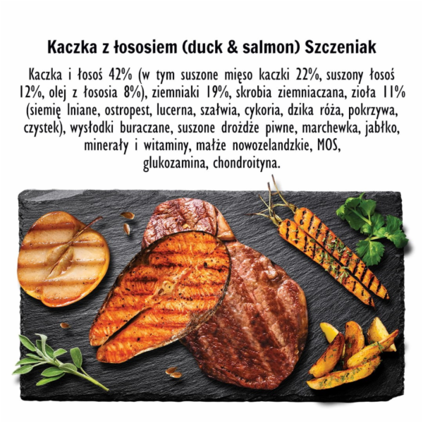 PAKA ZWIERZAKA Puppy Duck with salmon S - suché krmivo pr...