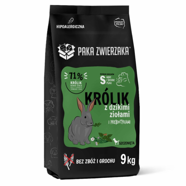 PAKA ZWIERZAKA Puppy Rabbit with wild herbs S - suché krm...